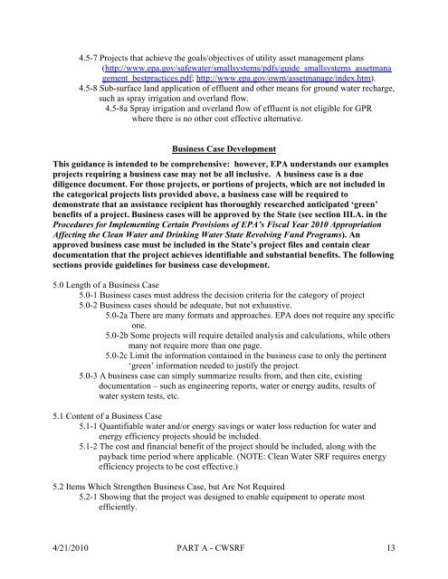 Intended Use Plan for FY-2012 - Water Resources Board - State of ...