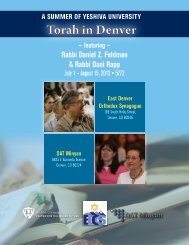 Torah in Denver ~ featuring - Edos