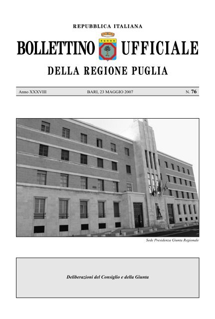 DGR 15 maggio 2007, n. 580 - ARPA Puglia