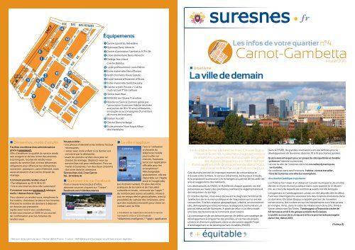 Lettre du quartier Carnot-Gambetta NÂ° 4 (pdf - 1,83 Mo) - Suresnes