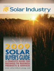 SOLAR Buyer's Guide - Solar Industry