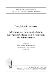 Das β-Spektrometer — Messung der kontinuierlichen ...