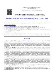 volantino IMU 2013 - Comune di Concordia Sulla Secchia