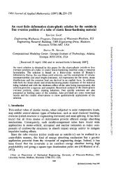 An exact finite deformation elasto-plastic solution for the outside-in ...