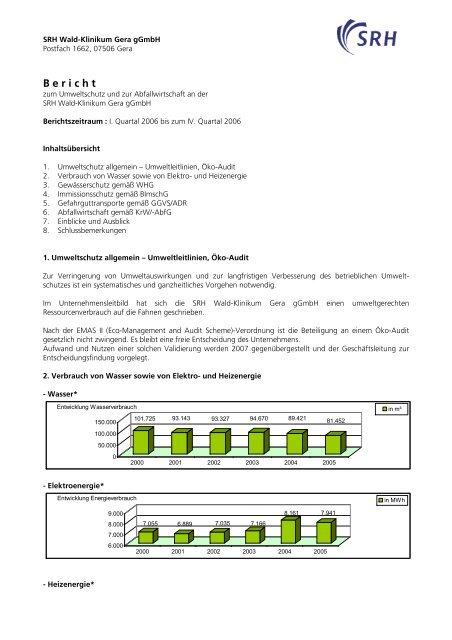 Bericht - Wald-Klinikum Gera