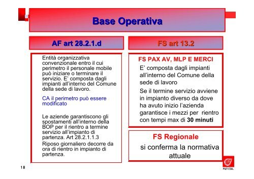 Orario di Lavoro - Filt Cgil