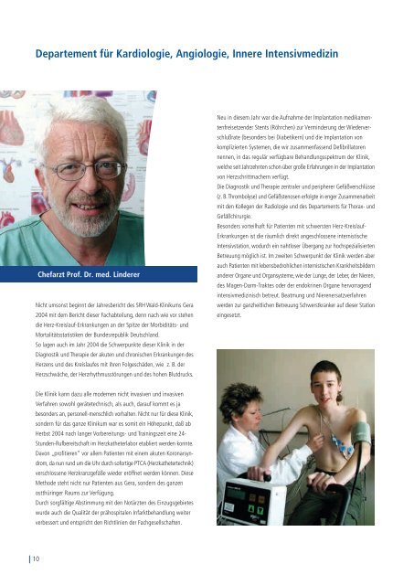Jahresbericht 2004 - Wald-Klinikum Gera
