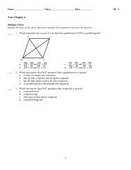 Test Chapter 6 - Bunnell High School