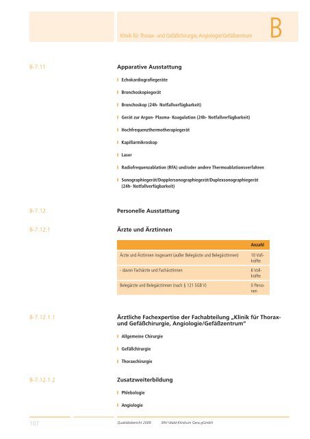 Qualitätsbericht 2008 Gera - SRH Kliniken GmbH