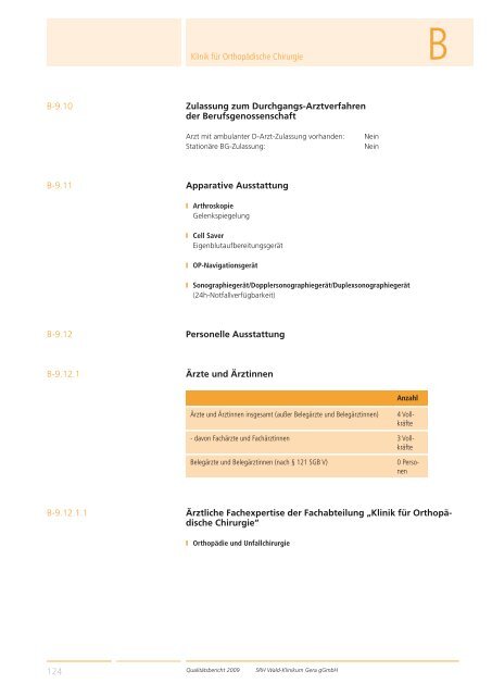 Qualitätsbericht 2008 Gera - SRH Kliniken GmbH