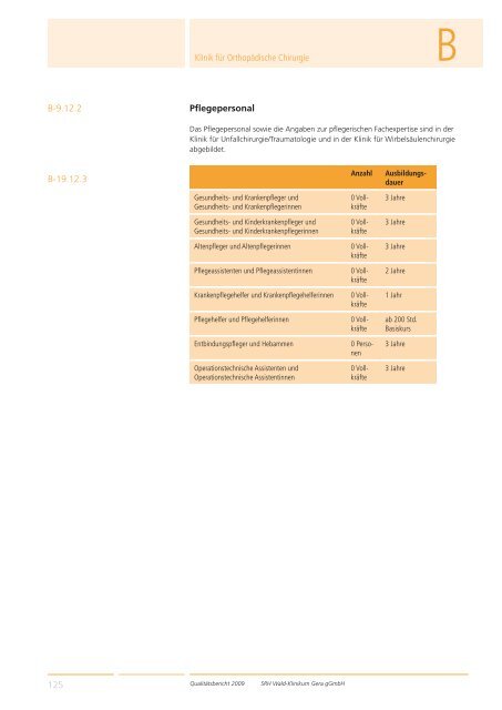 Qualitätsbericht 2008 Gera - SRH Kliniken GmbH