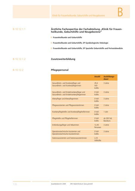 Qualitätsbericht 2008 Gera - SRH Kliniken GmbH