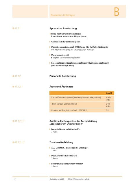 Qualitätsbericht 2008 Gera - SRH Kliniken GmbH