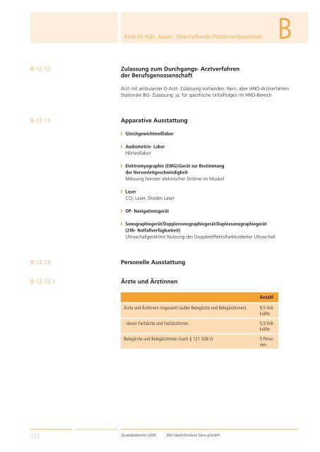 Qualitätsbericht 2008 Gera - SRH Kliniken GmbH