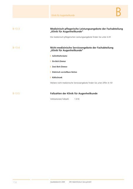 Qualitätsbericht 2008 Gera - SRH Kliniken GmbH