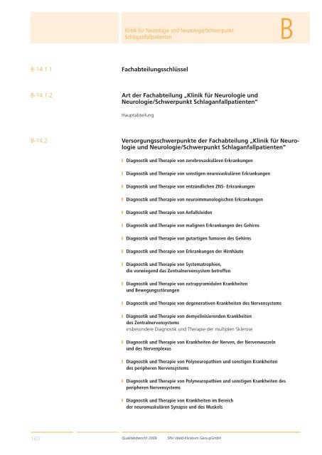 Qualitätsbericht 2008 Gera - SRH Kliniken GmbH