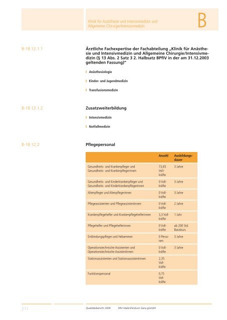 Qualitätsbericht 2008 Gera - SRH Kliniken GmbH