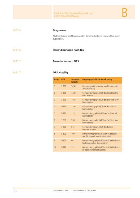 Qualitätsbericht 2008 Gera - SRH Kliniken GmbH