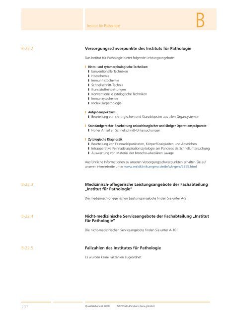 Qualitätsbericht 2008 Gera - SRH Kliniken GmbH