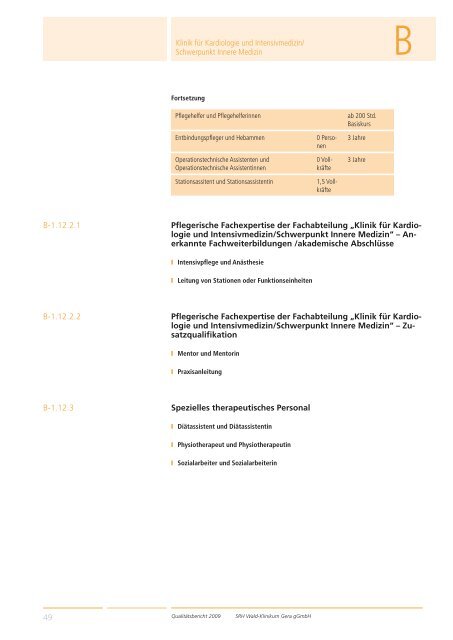 Qualitätsbericht 2008 Gera - SRH Kliniken GmbH