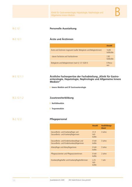 Qualitätsbericht 2008 Gera - SRH Kliniken GmbH