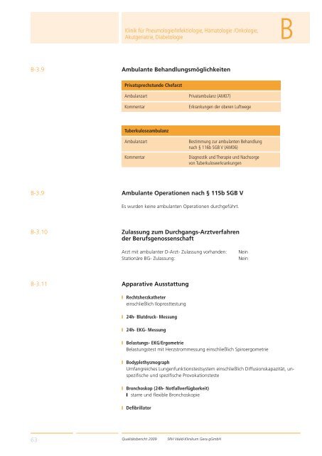 Qualitätsbericht 2008 Gera - SRH Kliniken GmbH