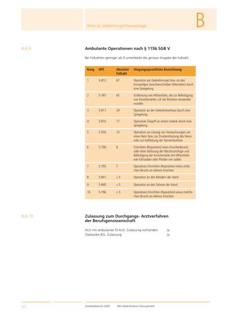 Qualitätsbericht 2008 Gera - SRH Kliniken GmbH