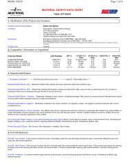 MATERIAL SAFETY DATA SHEET Page 1 of 4 MSDS: F8020 - Awlgrip