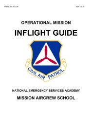 Operational Mission - Inflight Guide - NESA - Civil Air Patrol