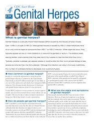 Genital Herpes Fact Sheet - Butte County