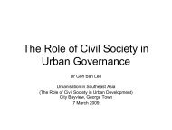 The Role of Civil Society in Urban Governance - Forum for Urban ...