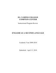 English as a Second Language - El Camino College Compton Center