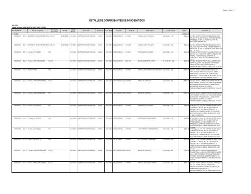 DETALLE DE COMPROBANTES DE PAGO EMITIDOS - Gobierno ...