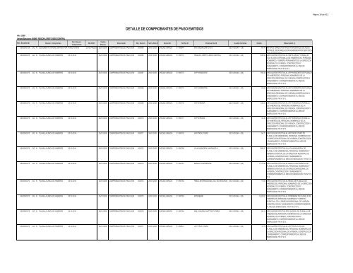 DETALLE DE COMPROBANTES DE PAGO EMITIDOS - Gobierno ...