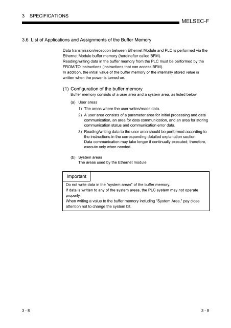 FX3U-ENET-L USER'S MANUAL - Automation Systems and Controls