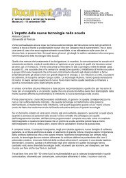 L'impatto delle nuove tecnologie nella scuola - Comune di Modena