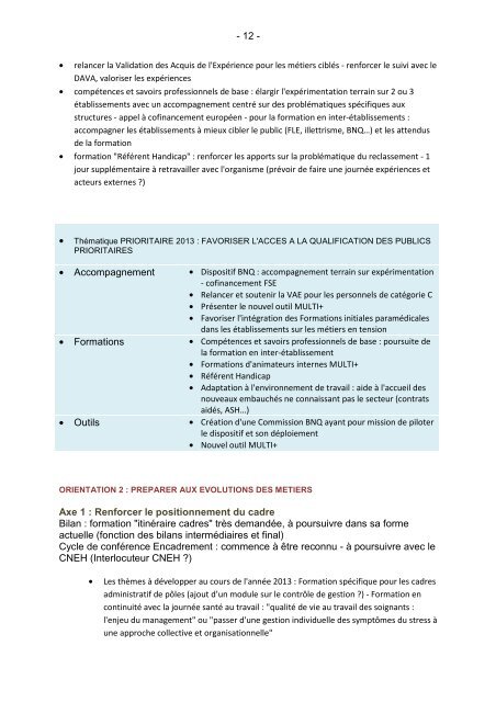 CONSEIL PEDAGOGIQUE REGIONAL - Anfh