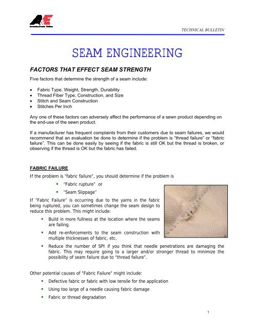 Seam Engineering TB