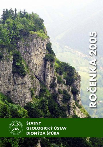 RoÄenka Å GÃDÅ  2005 (SK) (pdf - 7,36 MB) - Å tÃ¡tny geologickÃ½ ...