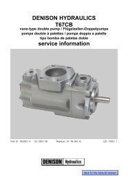 DENISON HYDRAULICS T67CB service information - DDKS ...