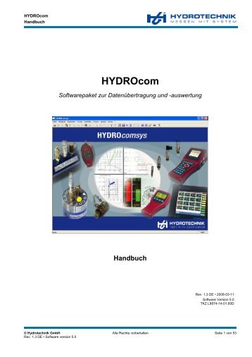 HYDROcom - Hydrotechnik