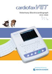 Veterinary Electrocardiograph - Nihon Kohden