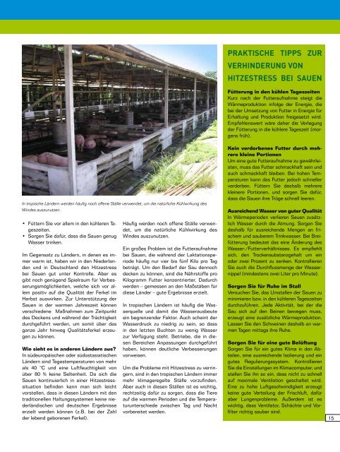 Informationszeitschrift von ForFarmers JUNI 2011