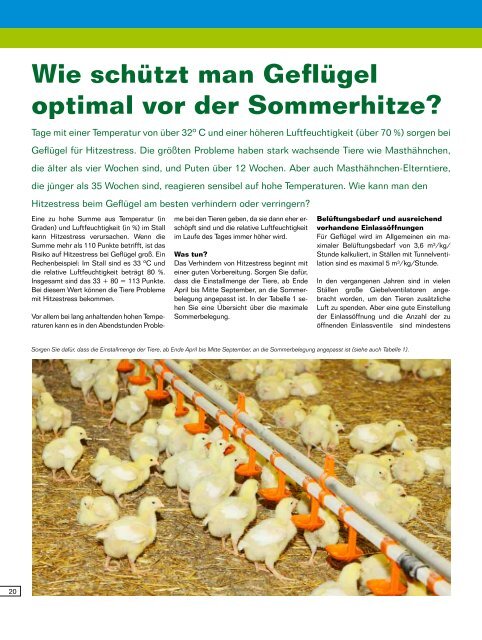 Informationszeitschrift von ForFarmers JUNI 2011