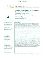 Social Return on Investment Case Study Analysis - University ...