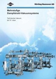 Mehrstufige Dampfstrahl-Vakuumsysteme