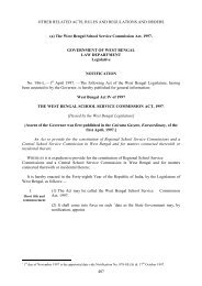 (i) The West Bengal School Service Commission Act, 1997