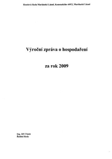Výroční zpráva 2009.tif - Hotelová škola Mariánské Lázně