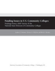 Funding Issues in U.S. Community Colleges: - American Association ...