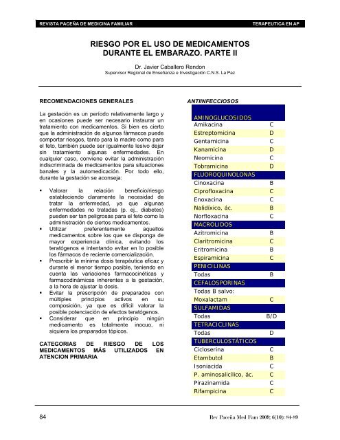 RIESGO POR EL USO DE MEDICAMENTOS - Mflapaz.com